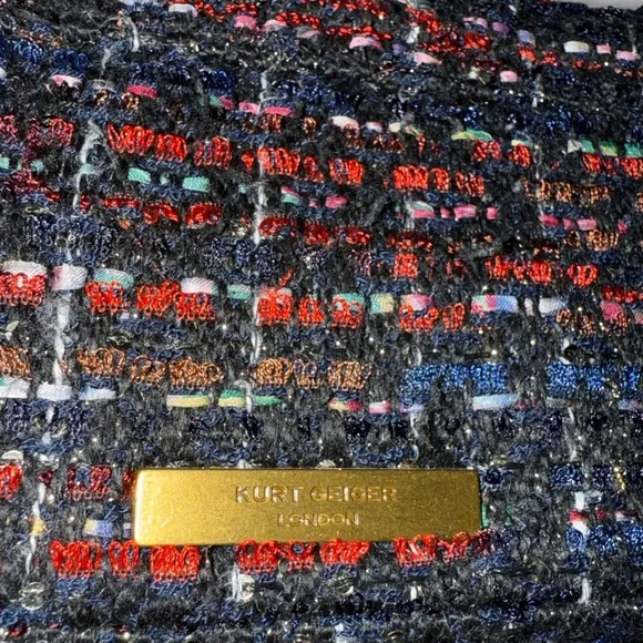 Kurt Geiger London Mini Tweed Kensington Bag EUC - Picture 7 of 8